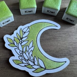 Handgemachte Aquarellfarbe "Kiwi"