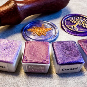 Handgemachte Aquarellfarben – Set „Mystic Purple“  5 Farben