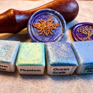 Handgemachte Aquarellfarben –  Set „Meeres-Geister“  4 Farben