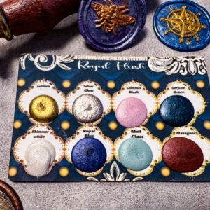 Handgemachte Aquarellfarben – „Royal Flush“ Dotcard (8 Farben)